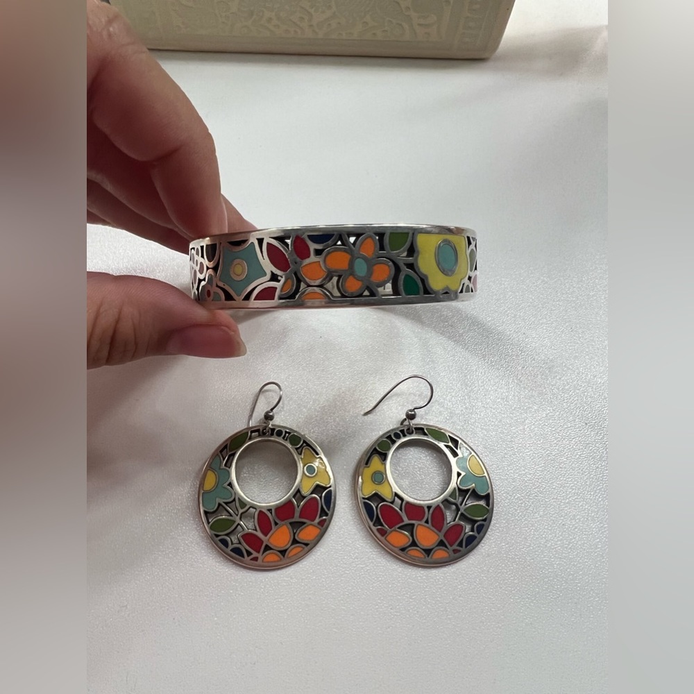 Earring and bracelet set by Brighton